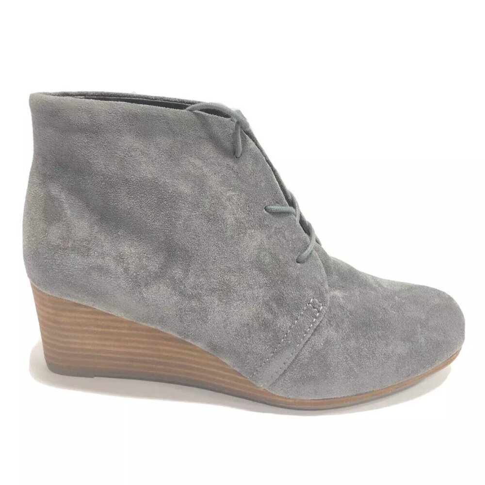 Dr. Scholl’s Women’s Dakota, Gray Wedge Ankle Boots, Size 11 M